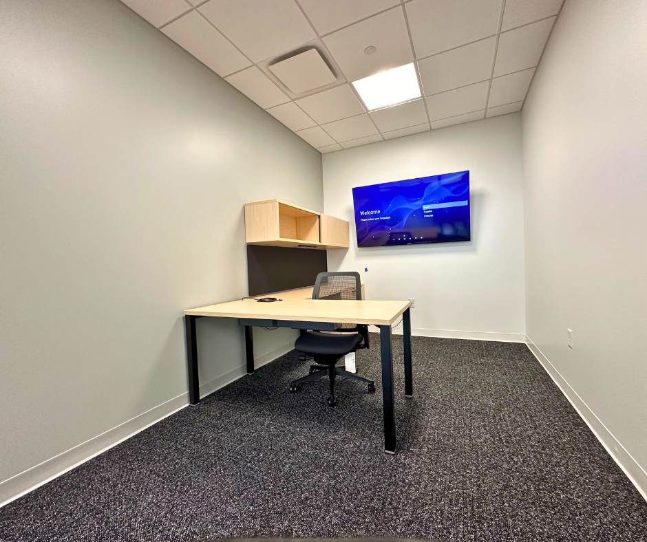 You want peace and quiet when you work? You can rent office space at Distillery Labs. The door locks, too, in case you have an annoying peer who won’t leave you alone.