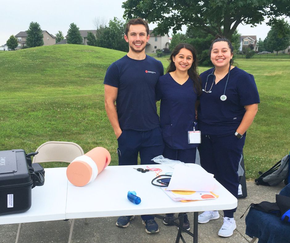 a handful of medical students in UICOMP's Rural Student Physician Program