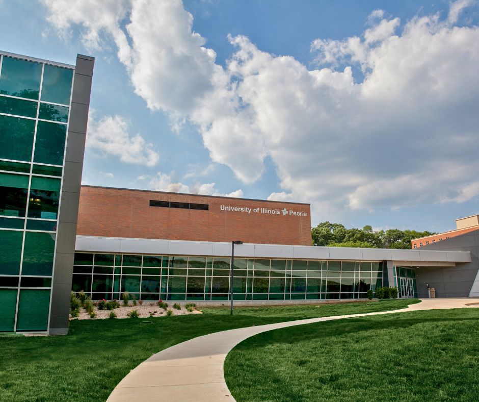 view of the UICOMP building on a beautiful day